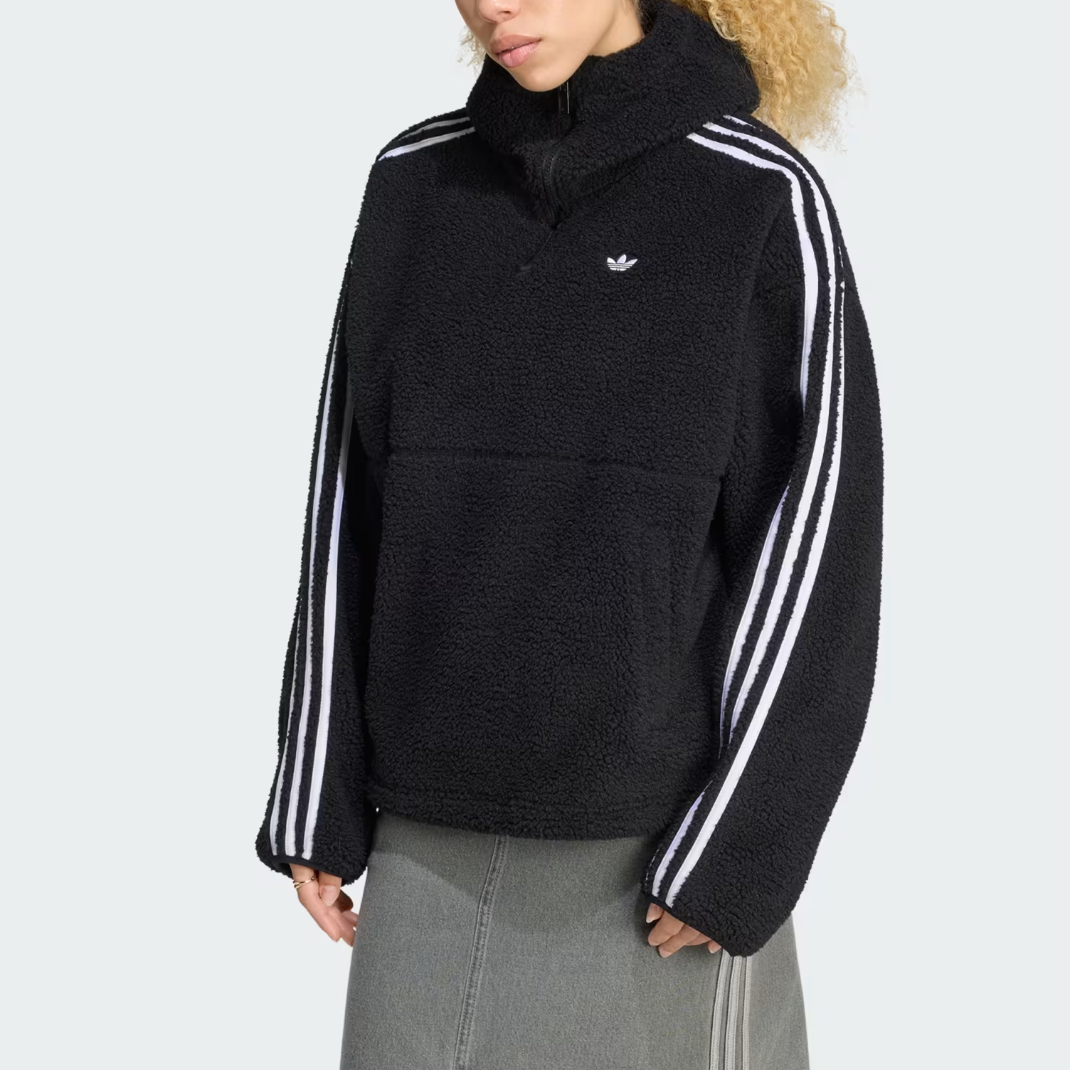 【代購】Adidas Originals X Jennie Sweatshirts Unisex Black Hooded Non Detachable Moderate Other LD8926
