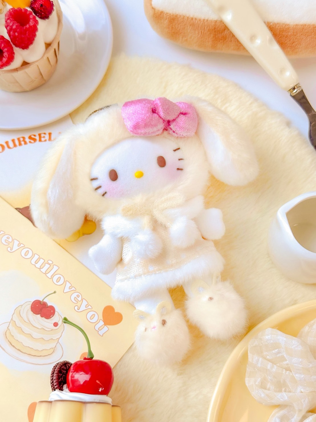 正版授權 SANRIO 三麗鷗 HELLOKITTY 垂耳兔兔毛絨 掛件 盲盒