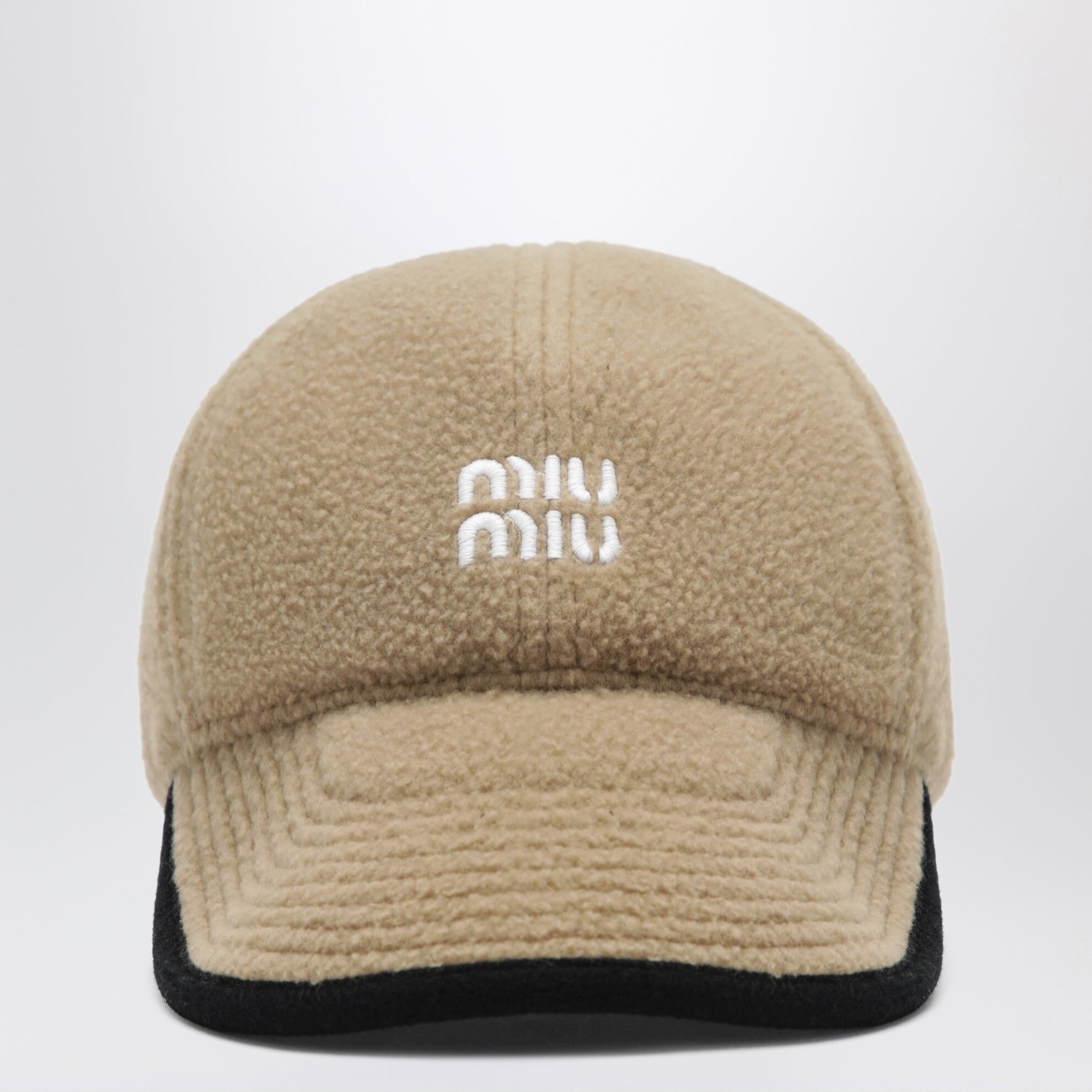 1FF0918-140 [MIU MIU] 抓毛棒球帽 駝色 #5HC36915V3 (EU)