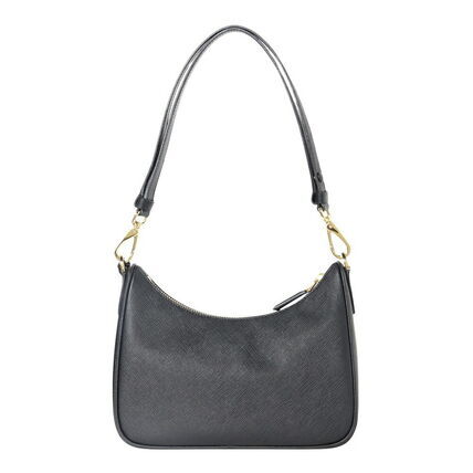 1FF0918-224 [PRADA] 皮革肩揹袋 黑色 1 #1BC204QOMNZV (EU)