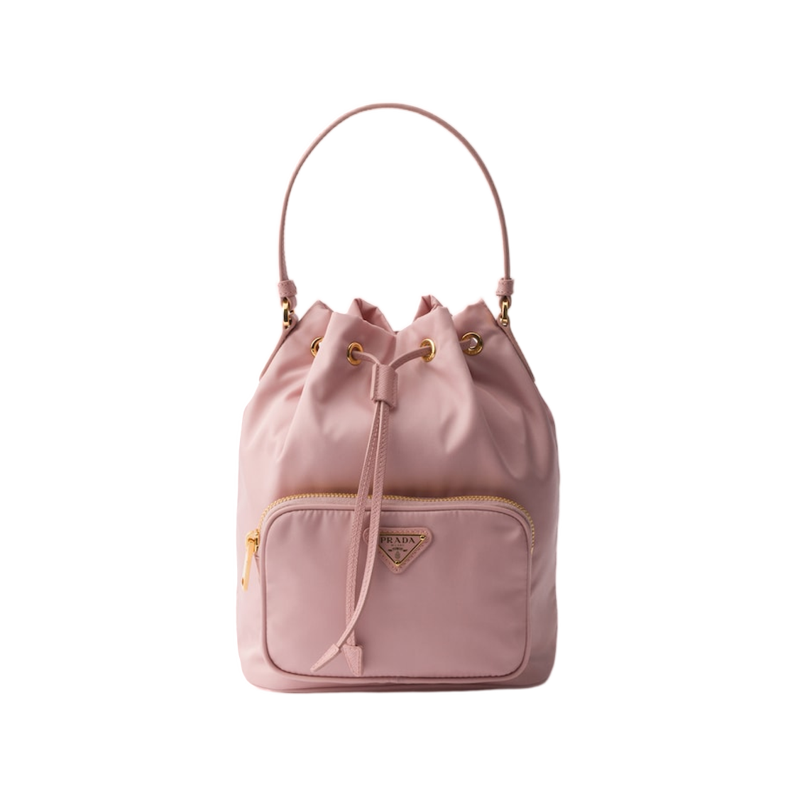 1FF0918-230 [PRADA] 皮革肩揹袋 蜜桃色 #1BH038UOPRV44 (EU)