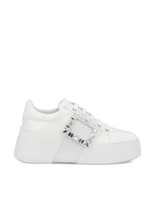 1FF0918-253 [ROGER VIVIER] Viv' Skate 漆皮運動鞋 白色 #RVW73729110LXQ (EU)