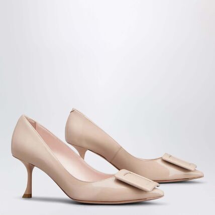 1FF0918-250 [ROGER VIVIER] Viv' In The City 漆皮高跟鞋 膚色 #RVW61830690D1P (EU)