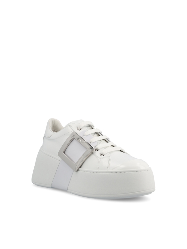 1FF0918-251 [ROGER VIVIER] Viv' Skate 納帕皮革運動鞋 白色 #RVW73726150LXQ (EU)
