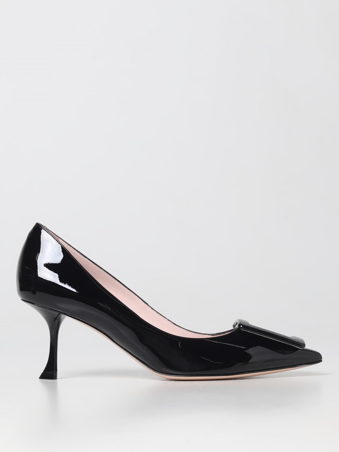 1FF0918-249 [ROGER VIVIER] Viv' In The City 漆皮高跟鞋 黑色 #RVW61830690D1P (EU)
