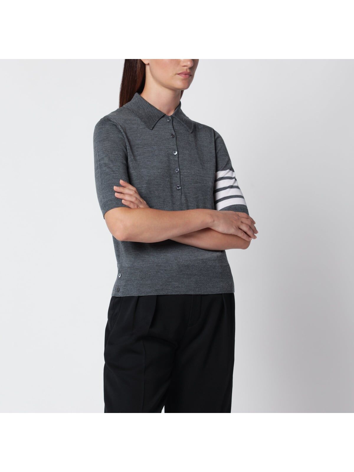 1FF0918-264 [THOM BROWNE] 4-Bar 初剪羊毛長褲 中灰色 #FKP053AY1014 (EU)