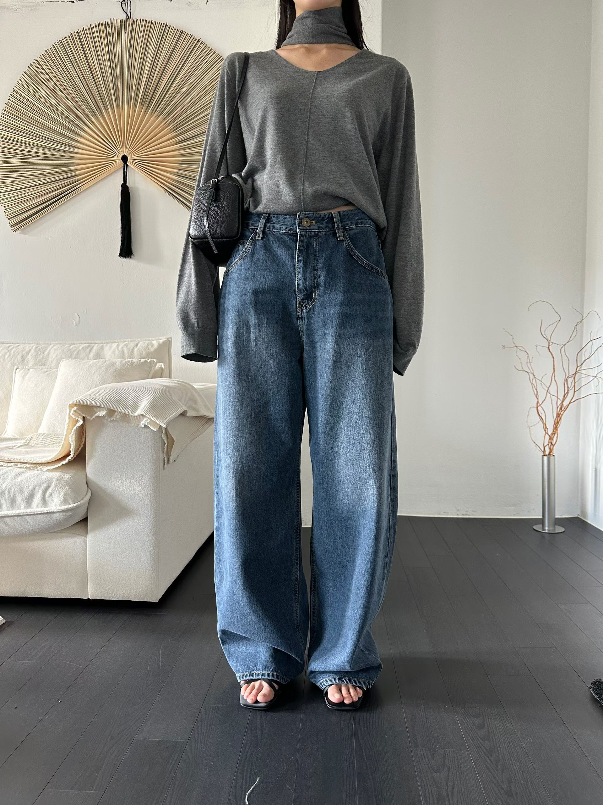 店主自購推薦｜26FW lyocell low side wide washing denim pants