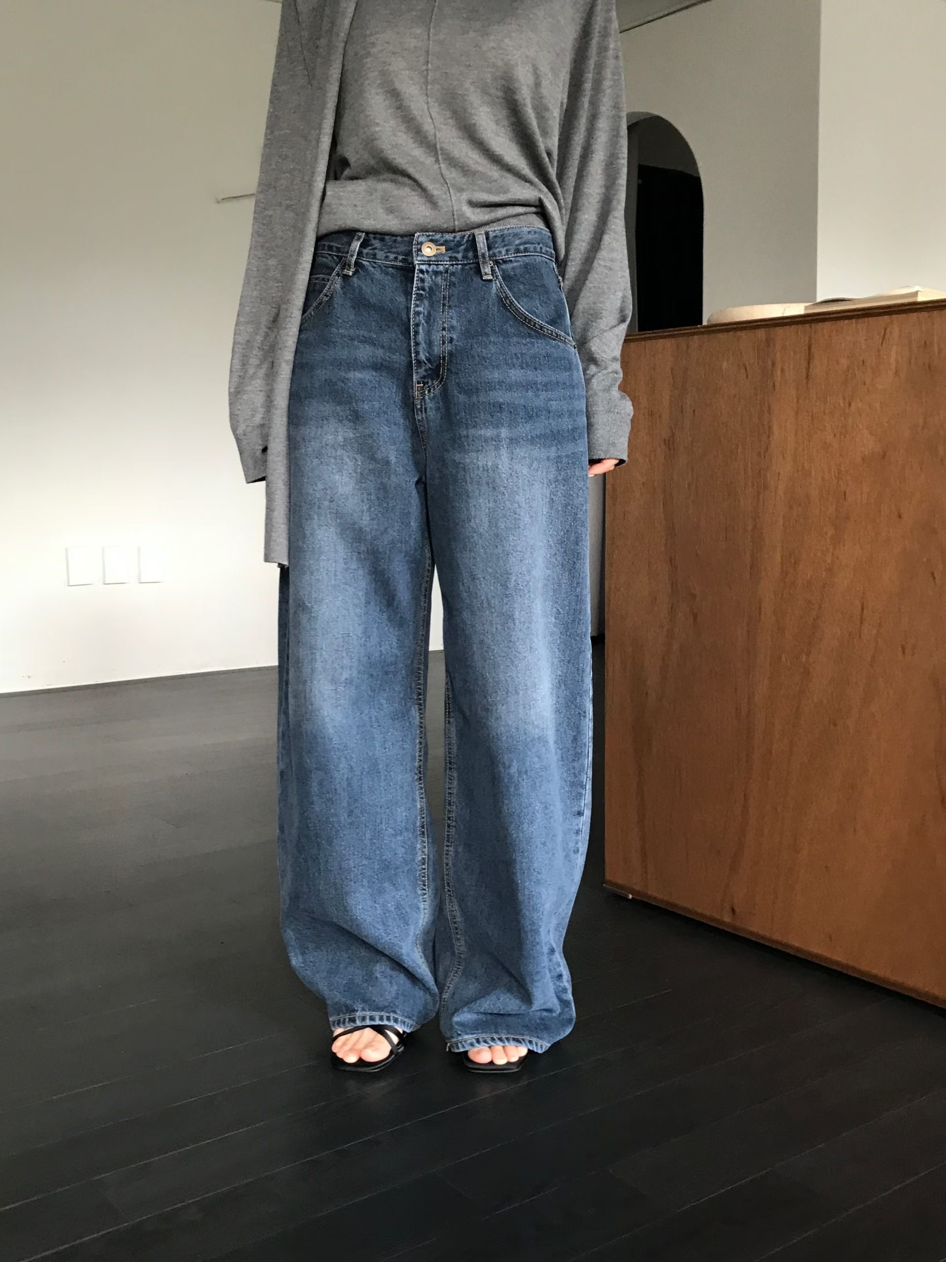 店主自購推薦｜26FW lyocell low side wide washing denim pants