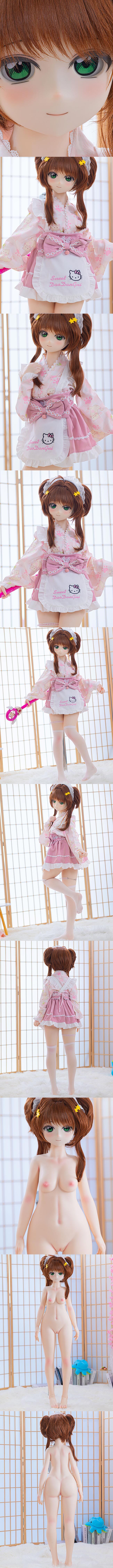 魔物姬娃娃 132cm 小胸 櫻子 矽膠頭+矽膠身體 mwgirl acg cartoon anime silicone sex doll