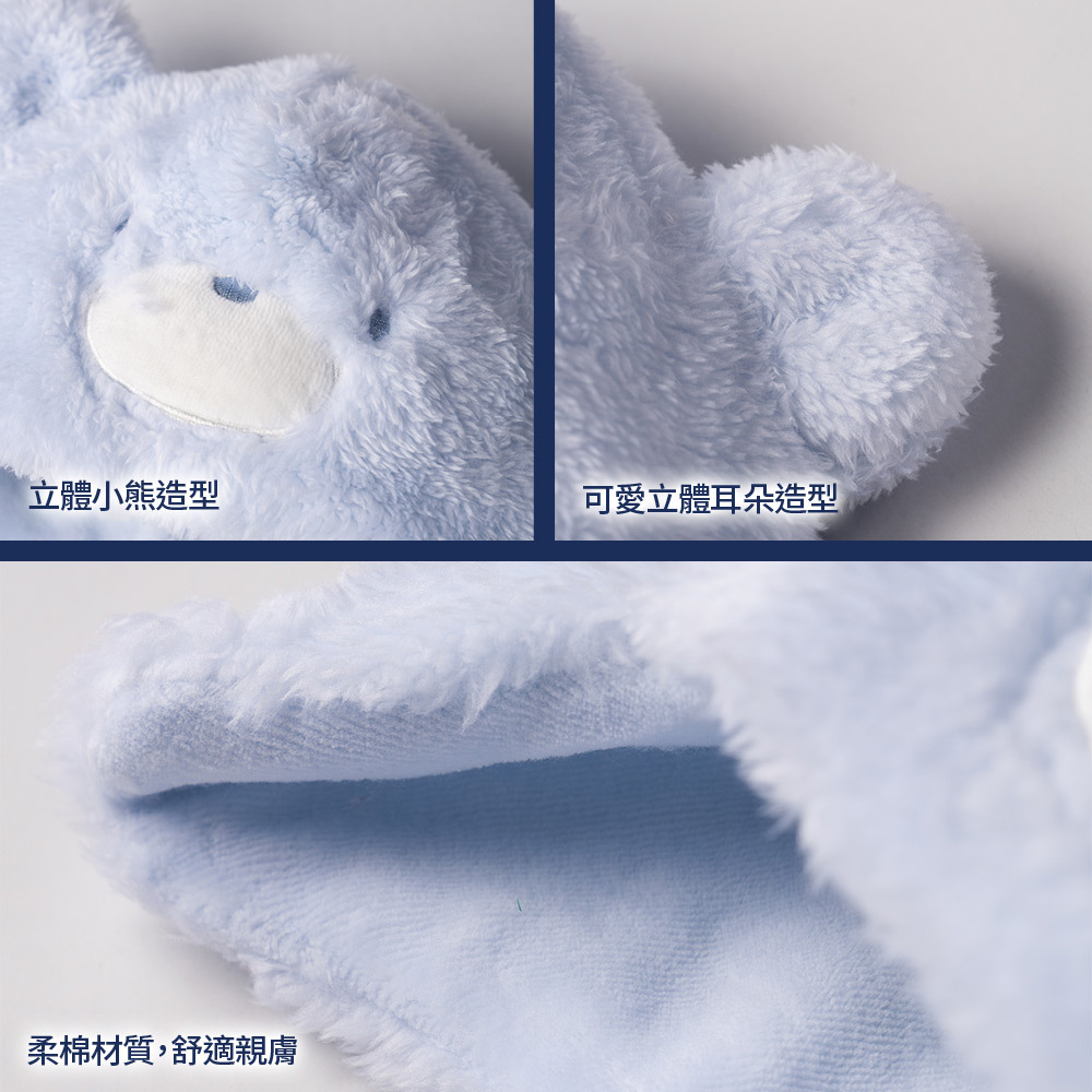 玩具小熊-小熊造型毛絨護耳帽