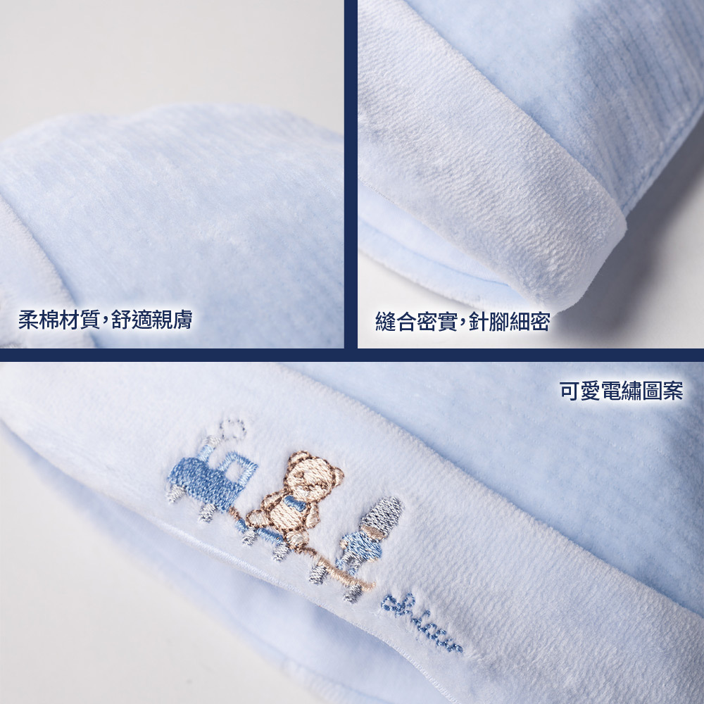 玩具小熊-剪毛絨反折嬰兒帽