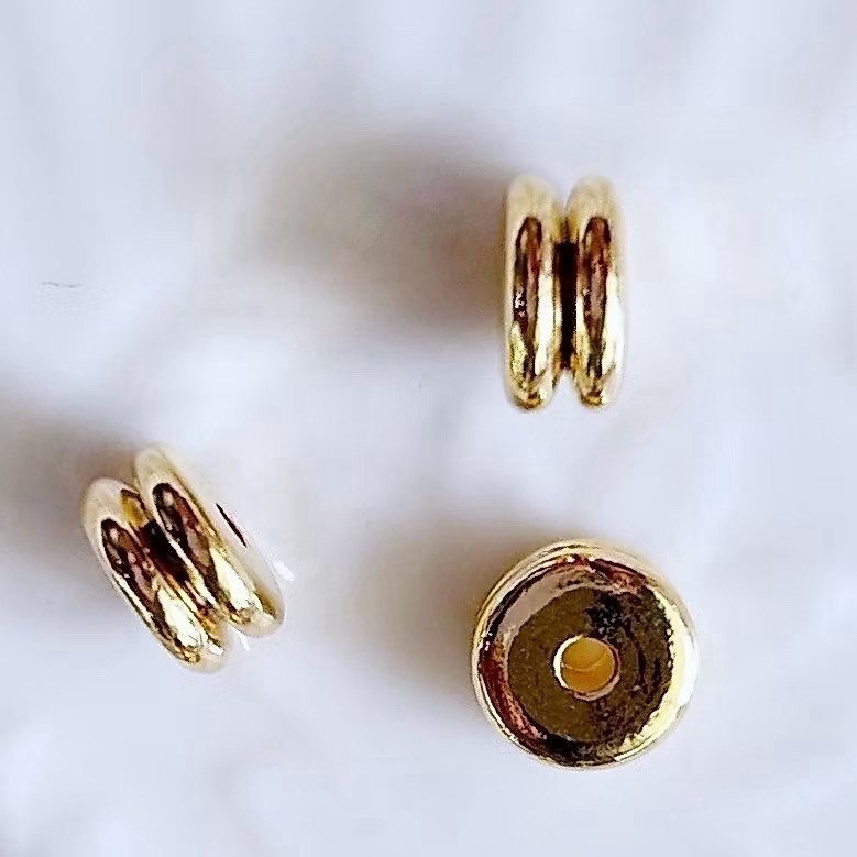 24K 雙層 簡約 隔片(10入)｜保色配件 DIY金屬材料