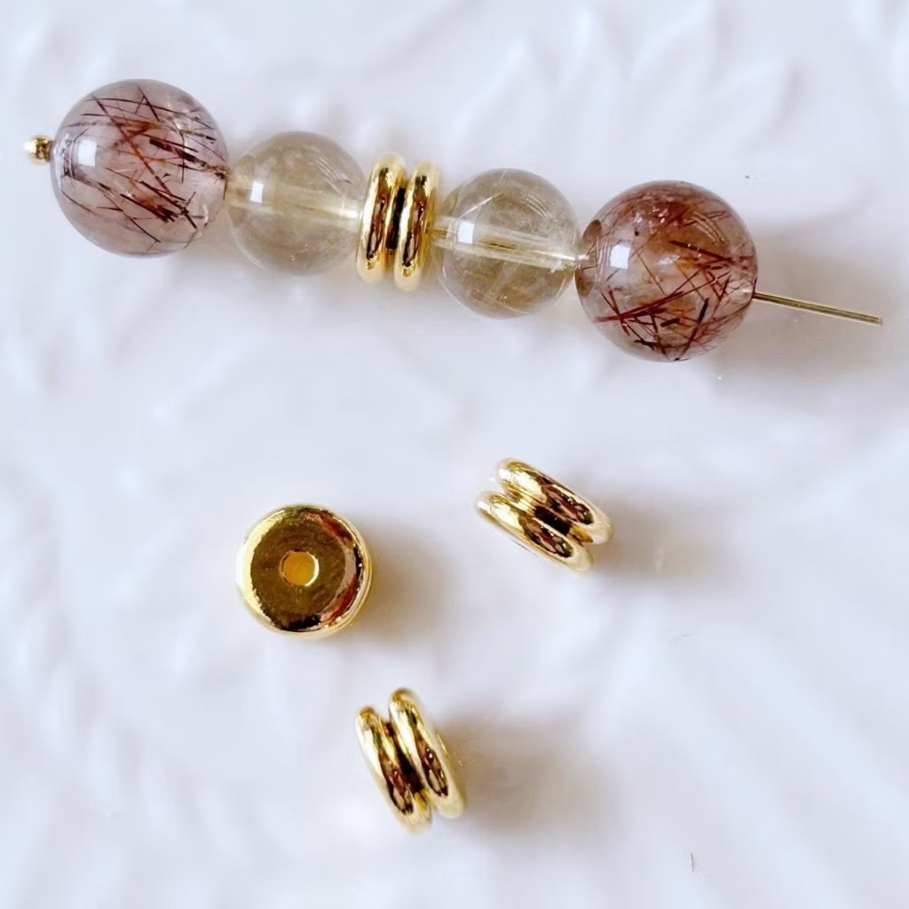 24K 雙層 簡約 隔片(10入)｜保色配件 DIY金屬材料