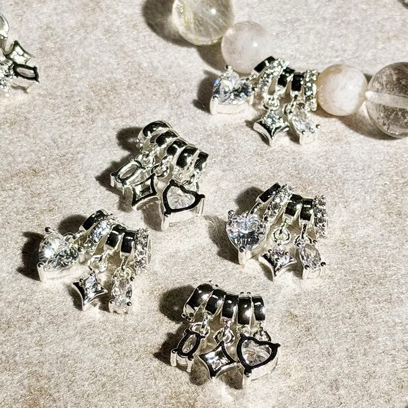 14K/銀 鑲鑽流蘇雪配件 隔片(1入)｜保色配件 DIY金屬材料