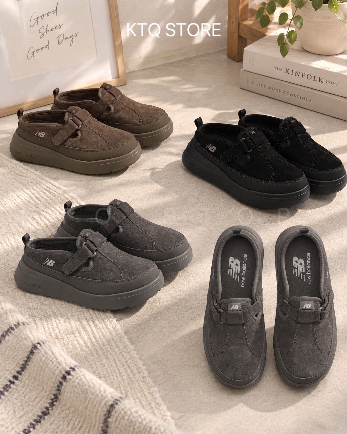 KTQ STORE ‧New Balance NB Rover 無特殊功能包頭拖鞋 男女同款 灰色SD2510GR黑色SD2510BK棕色SD2510BE