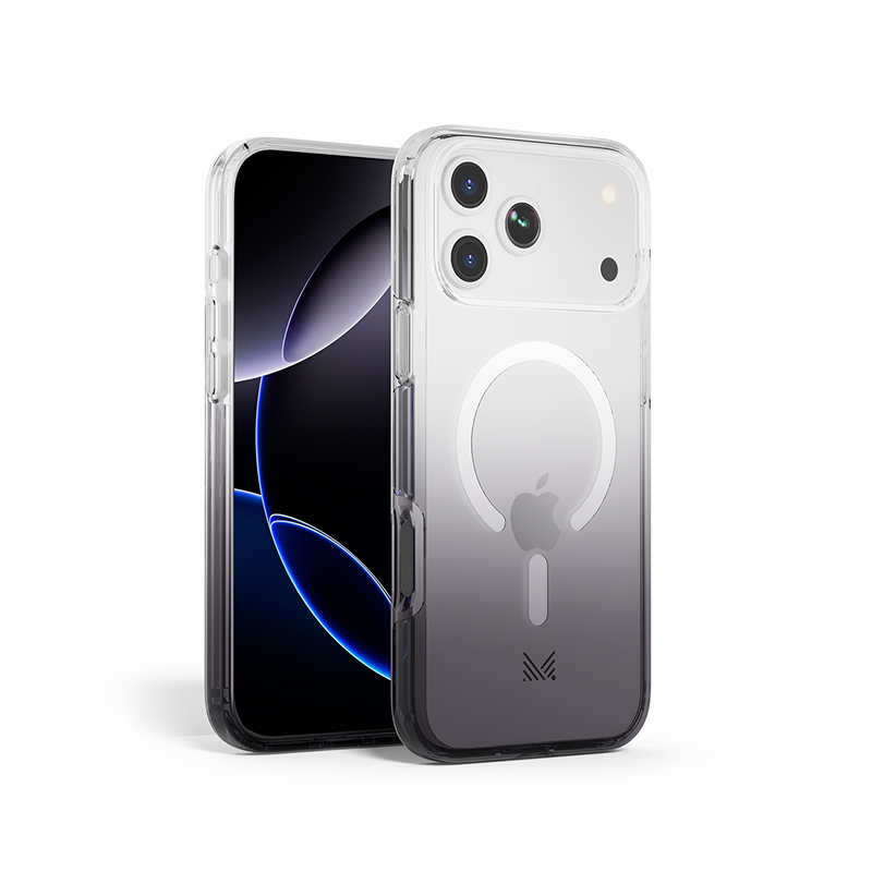for iPhone 17 | ESSENTIALS｜ Magnetic Charging Compatible Shockproof Hybrid Case - Transparent Charcoal