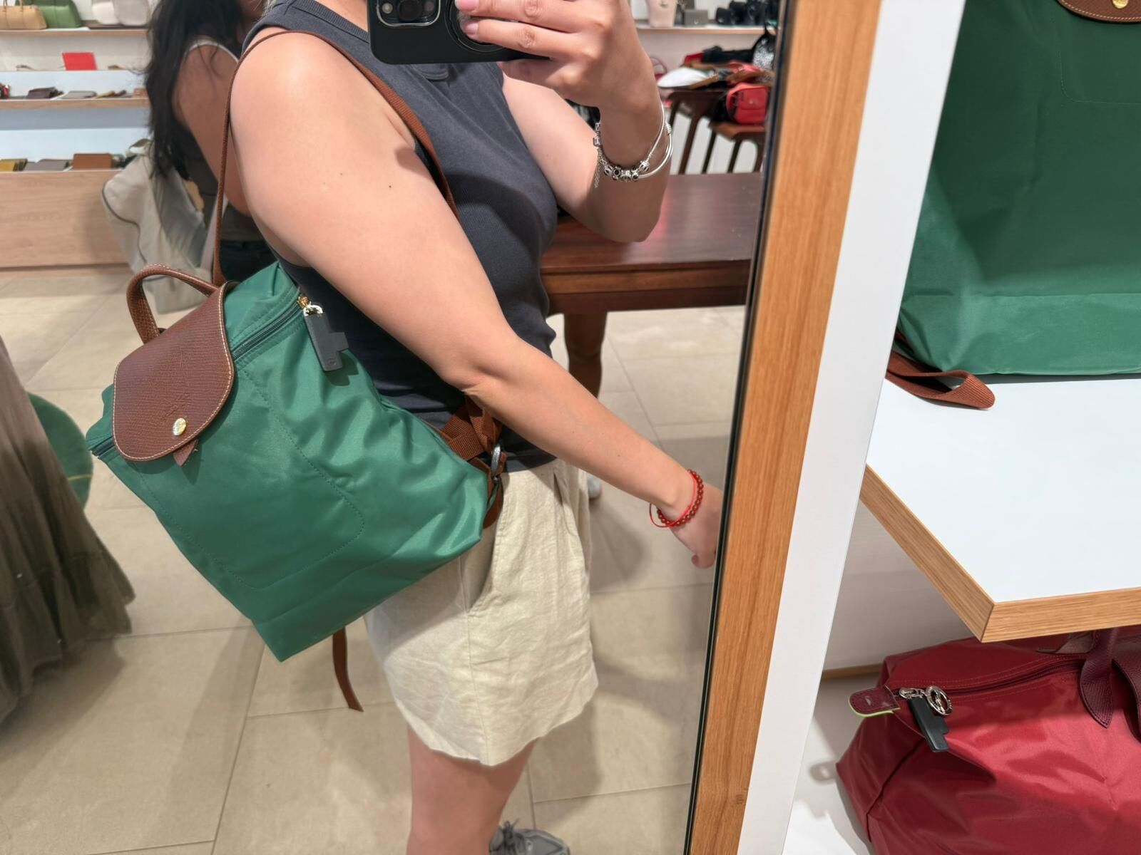 LYS02629 Longchamp 經典尼龍帆布背包