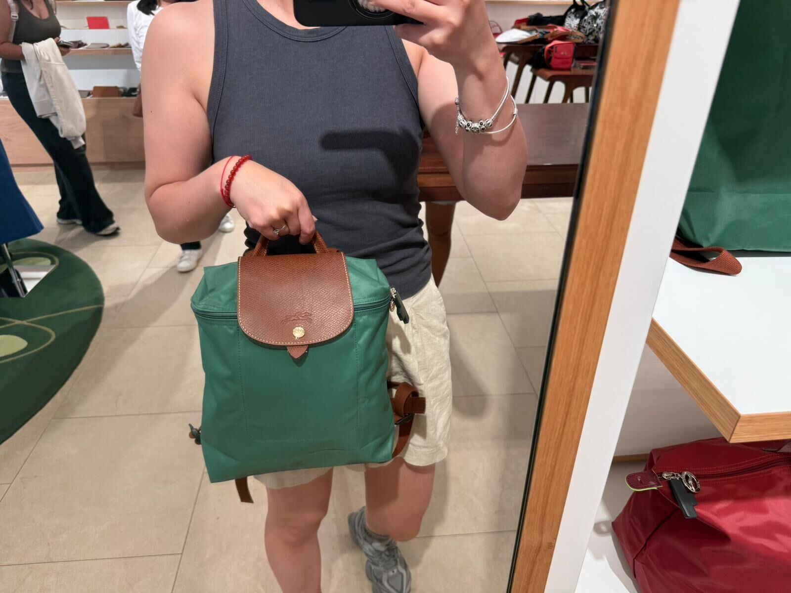 LYS02629 Longchamp 經典尼龍帆布背包