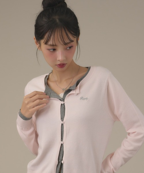 日本🇯🇵連線 Apres jour mignon 雙色拼接疊層假兩件針織衫 針織 針織衫 拼接 假兩件 長袖 6色(任買兩件711免運)/預購