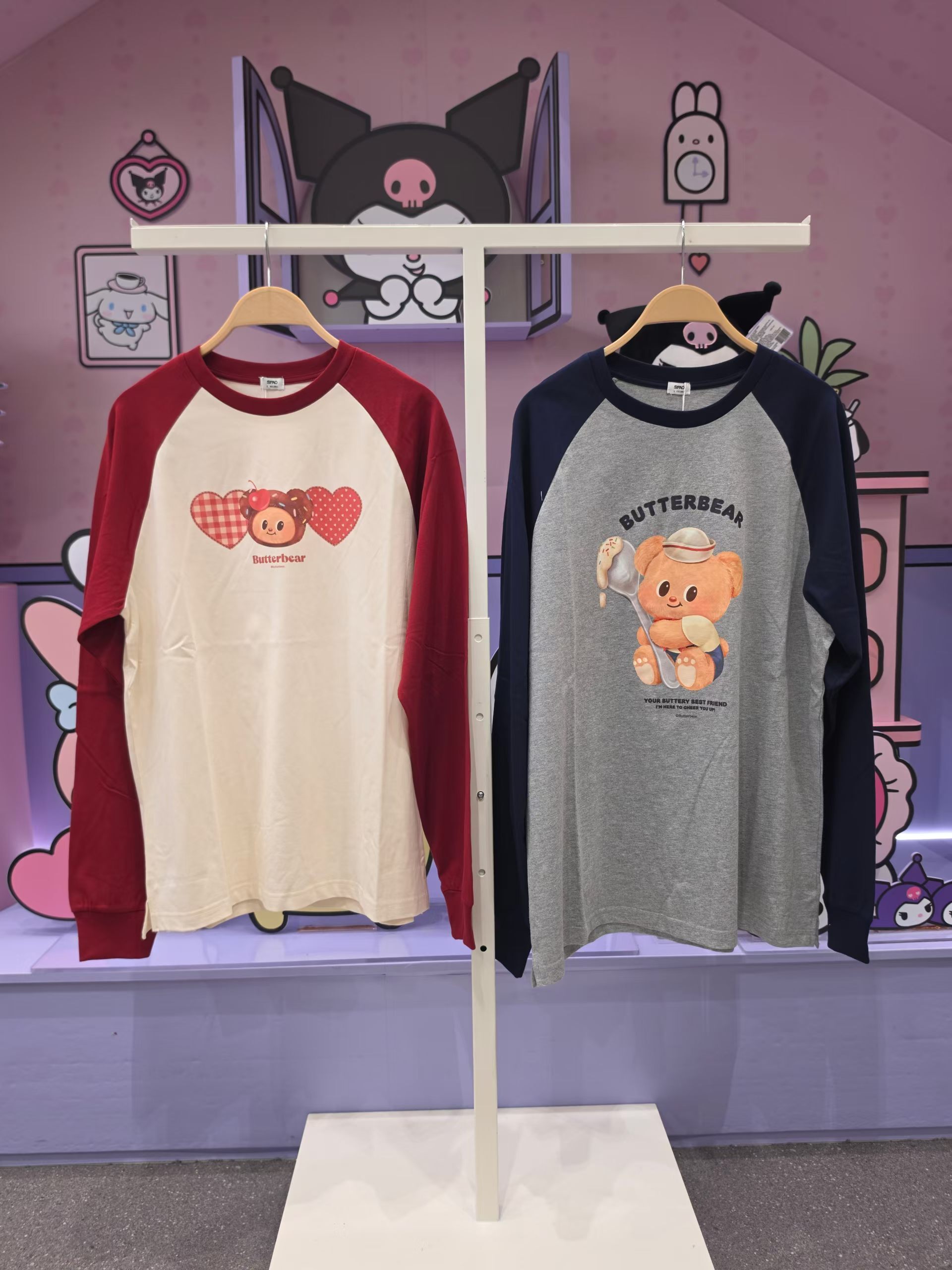 《限時團購優惠》SPAO卡通長袖 t-shirt butter bear