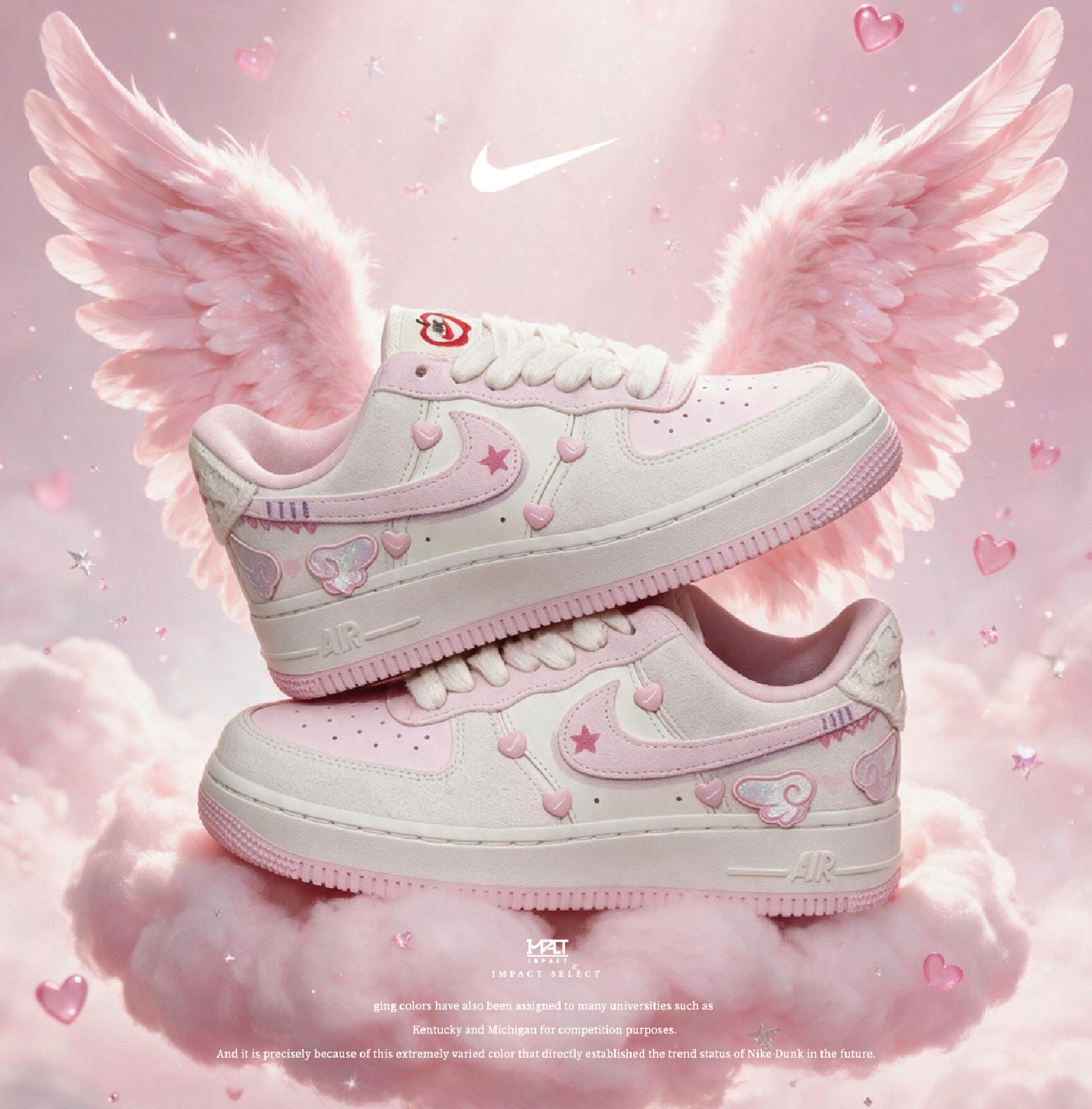 【訂製款】Nike Air Force 1 星塵邱比特 少女櫻