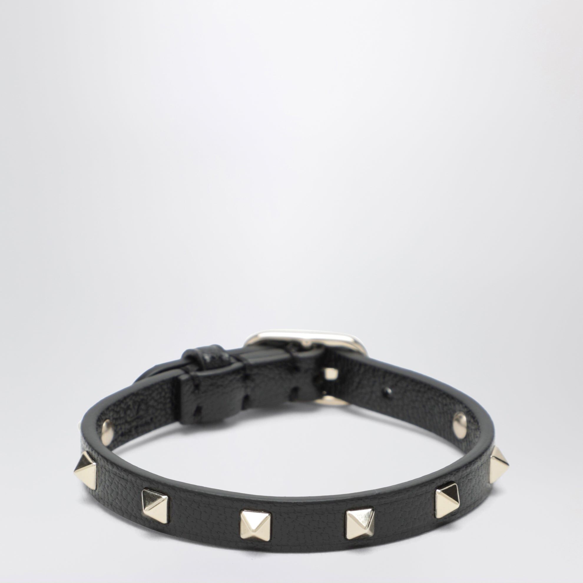 1FF0918-275 [VALENTINO] Rockstud 皮革手鏈 黑色 #9W0J0CJ6UGN (EU)