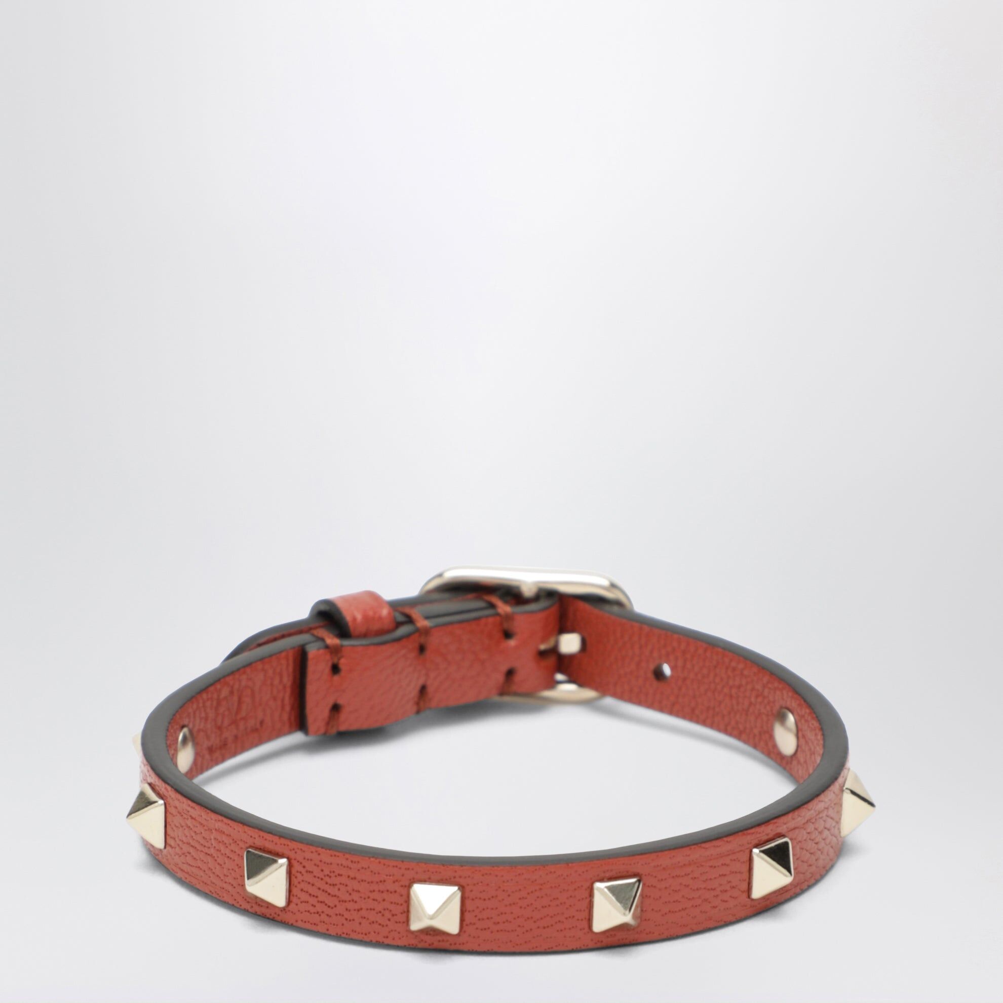 1FF0918-276 [VALENTINO] Rockstud 皮革手鏈 罌粟紅 #9W0J0CJ6UGN (EU)