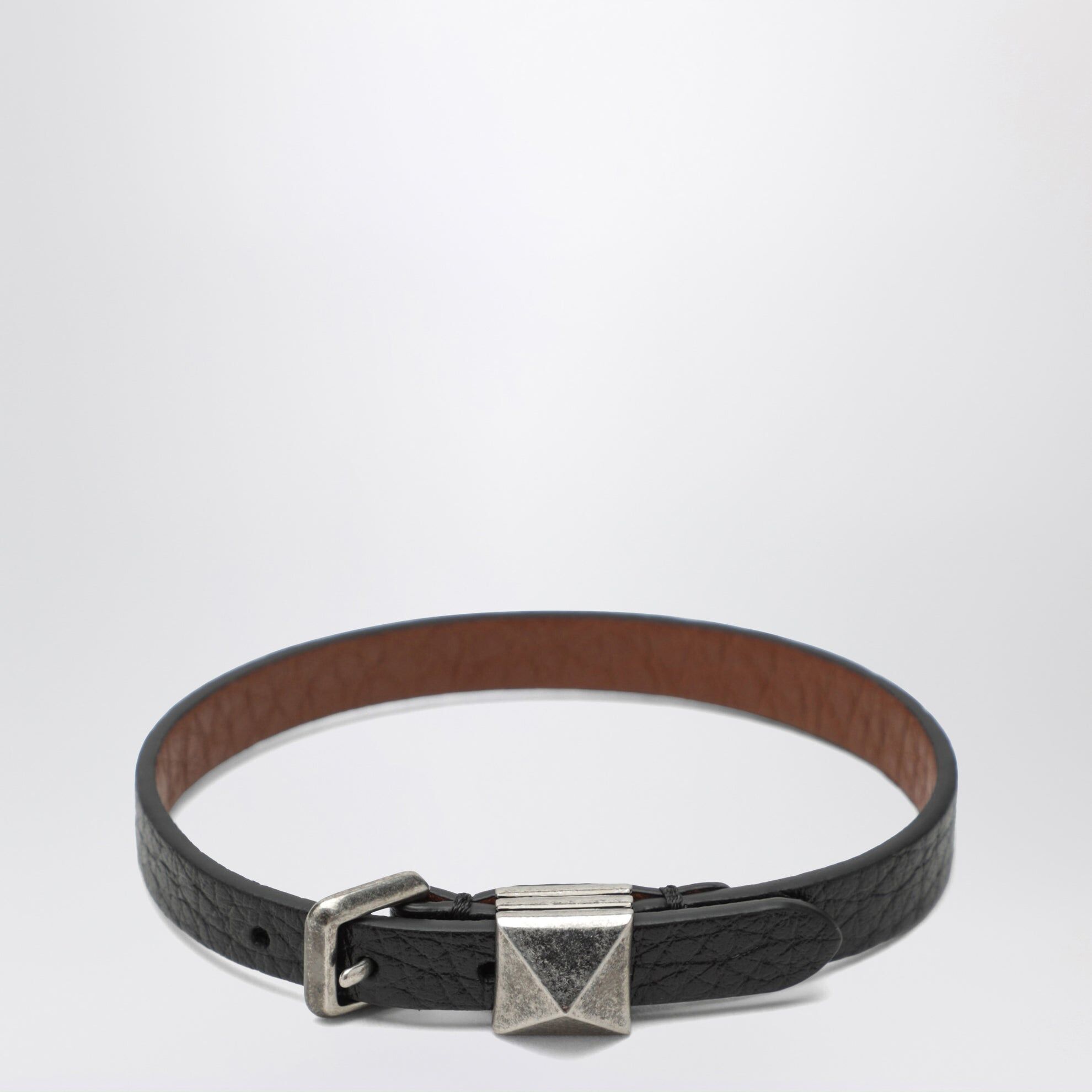 1FF0918-279 [VALENTINO] Rockstud 皮革手鏈 黑色 #9Y0J0BD7CFB (EU)