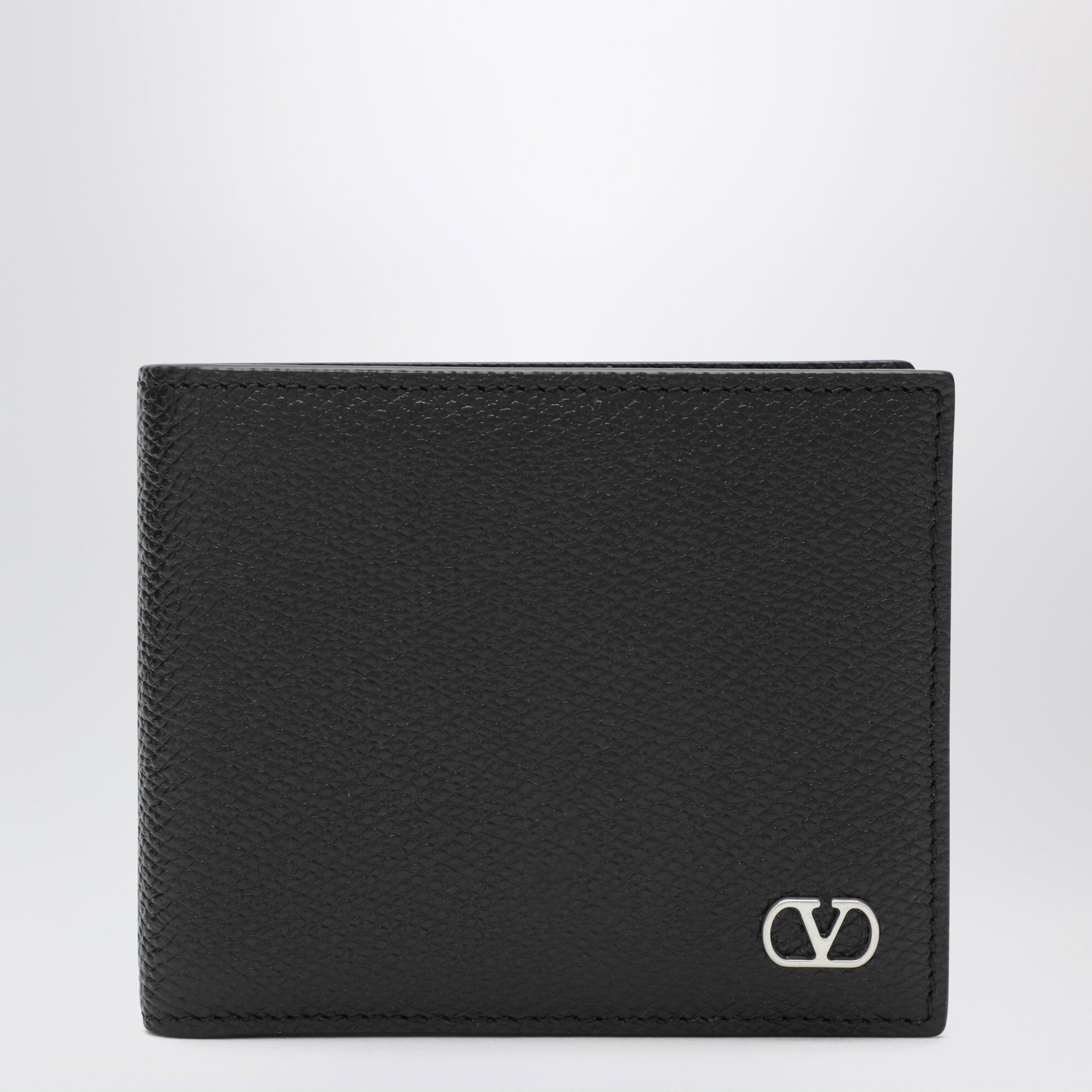 1FF0918-284 [VALENTINO] 黑色 VLogo Signature 粒面皮革銀包 黑色 #9Y0P0AP3UAG (EU)
