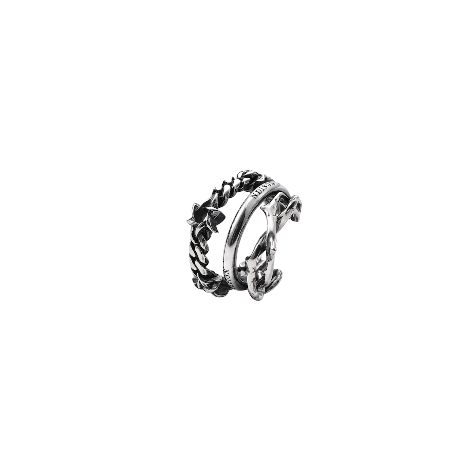 Deal Design - Three Chain Type-B 925純銀耳骨夾