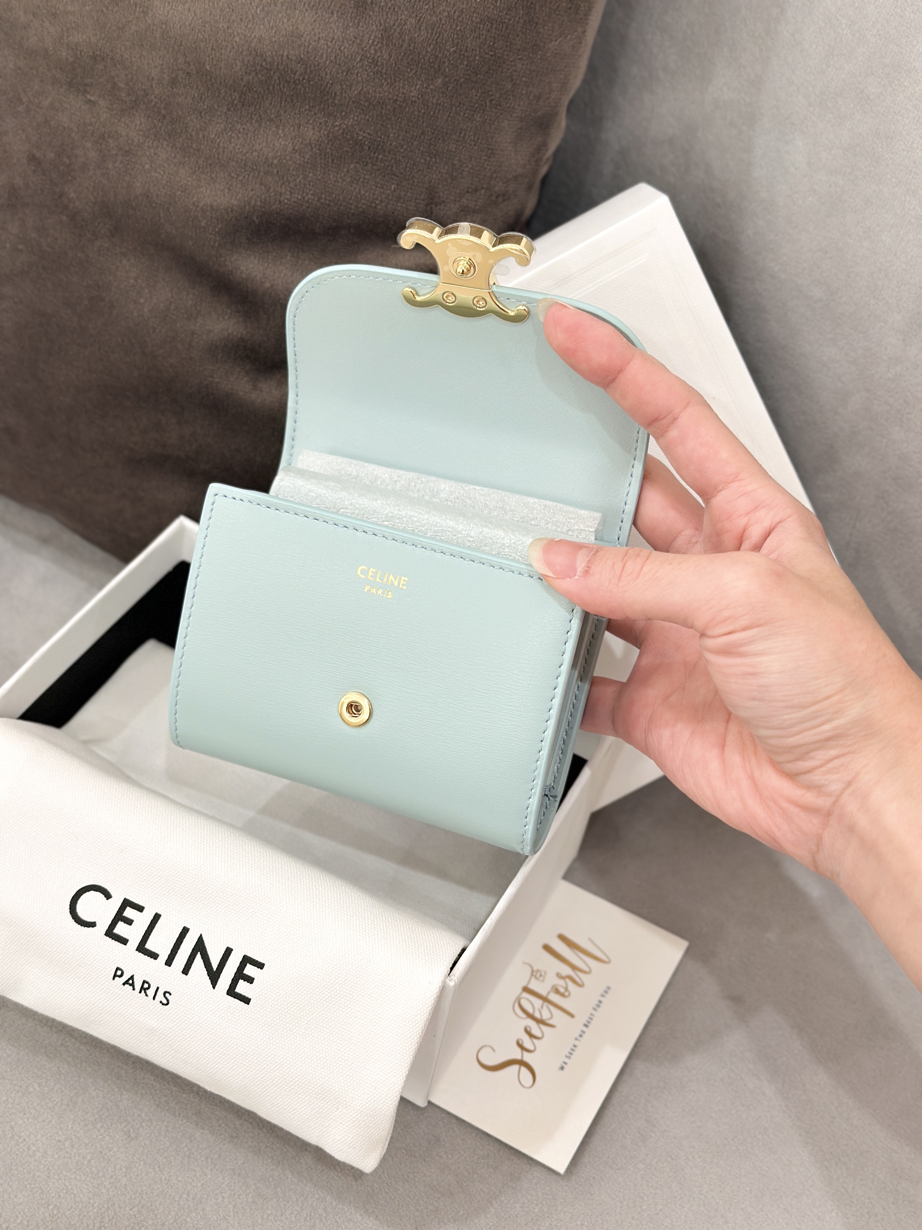 CELINE Triomphe Small Flap Wallet