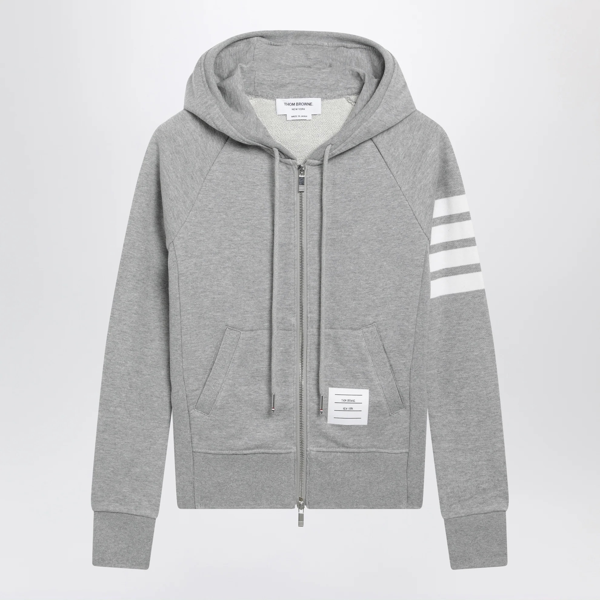 1FF0918-258 [THOM BROWNE] 經典棉質珠地 Polo 恤 淺灰色 #FJT001A00535 (EU)