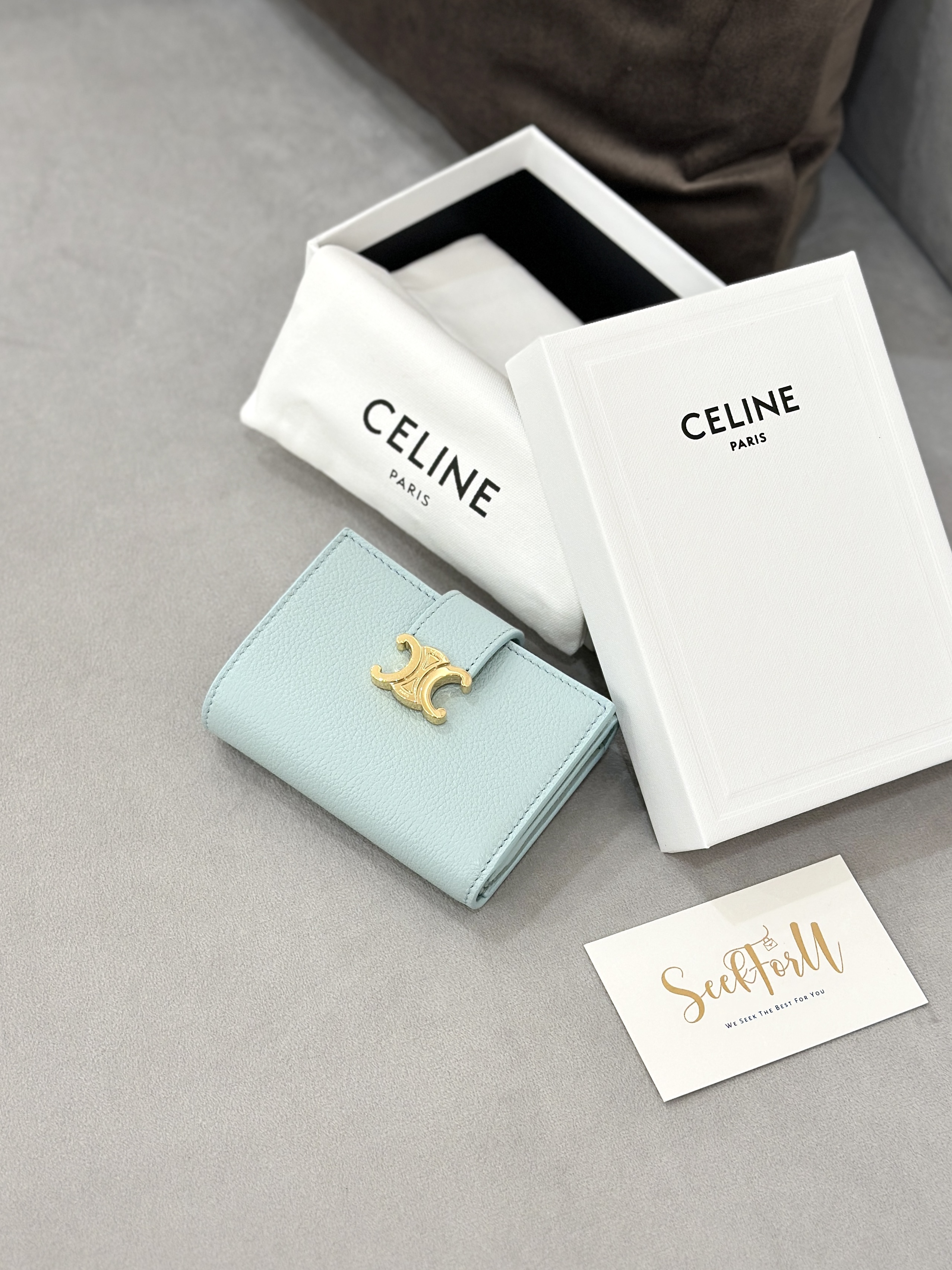 CELINE Fine Strap Wallet Nino