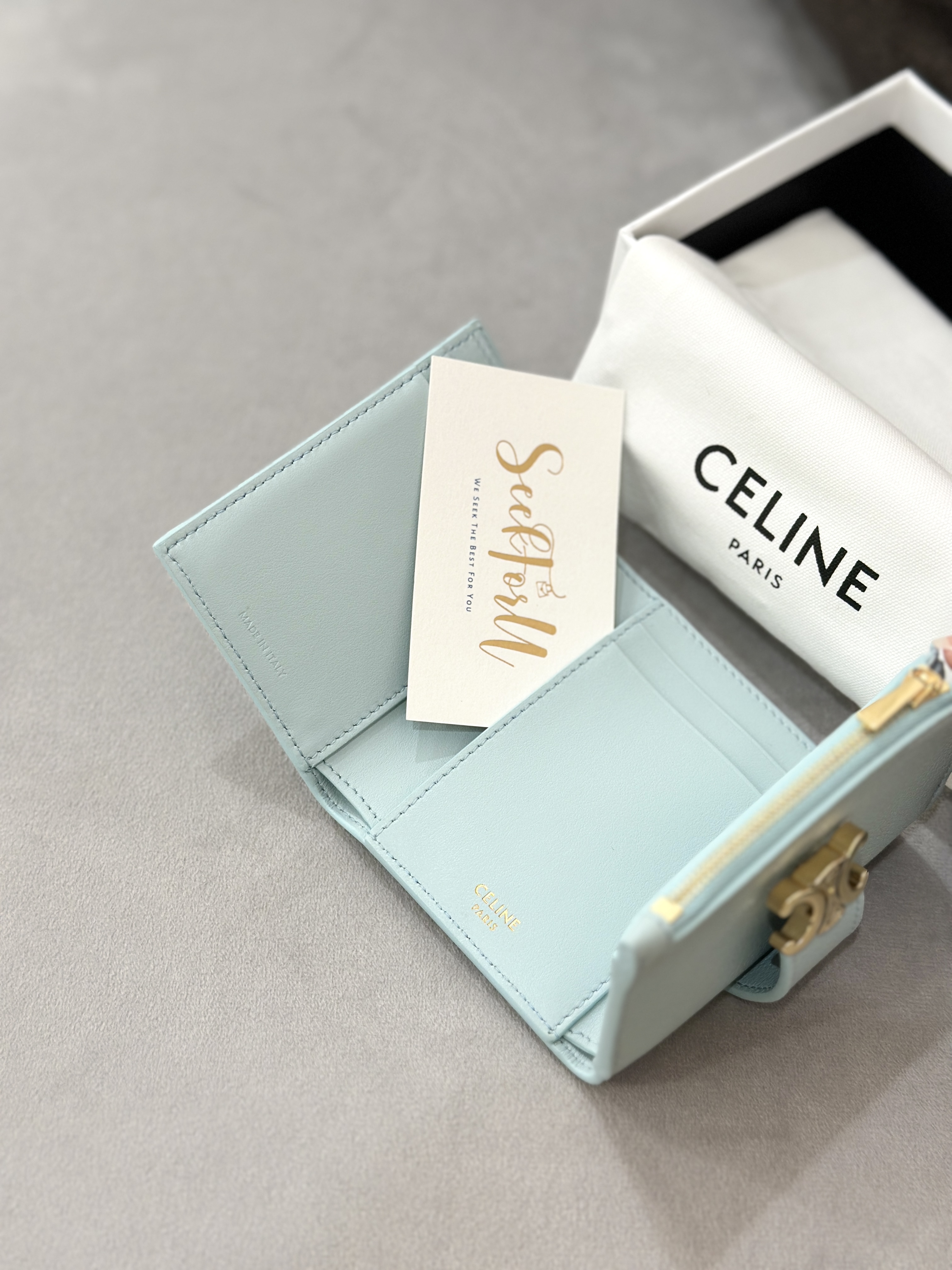 CELINE Fine Strap Wallet Nino