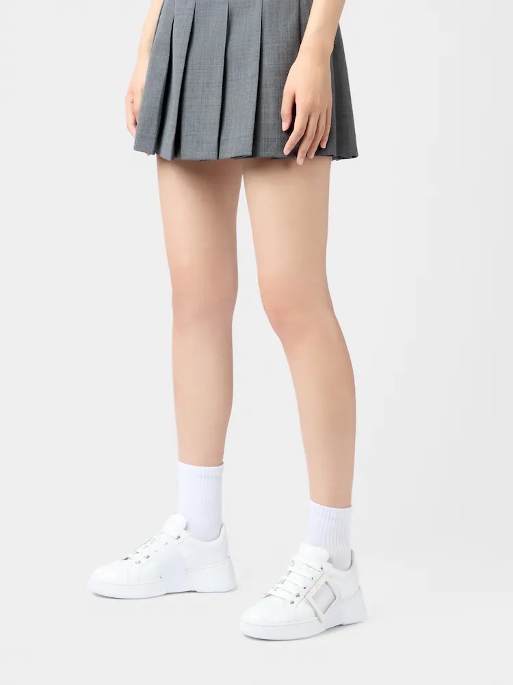 1FF0918-246 [ROGER VIVIER] Viv' Skate 金屬搭扣運動鞋 白色 #RVW54226150LXQ (EU)