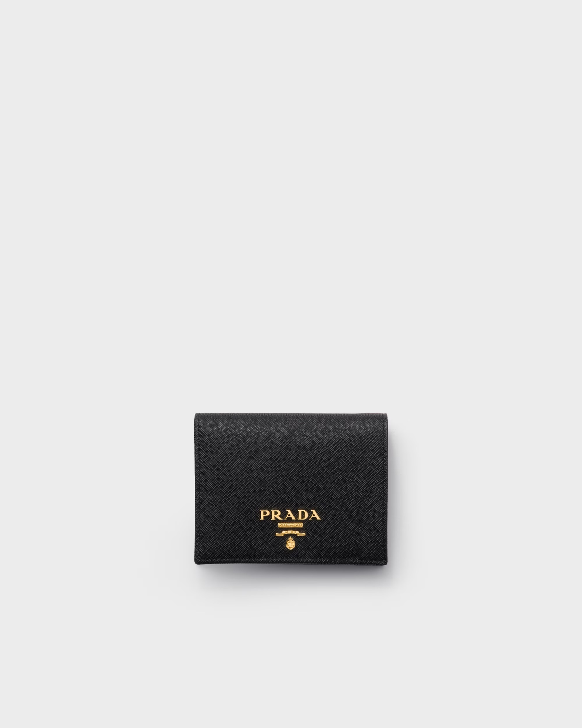 1FF0918-242 [PRADA] 小型 Saffiano 皮革銀包 黑色 #1MV204QWA (EU)