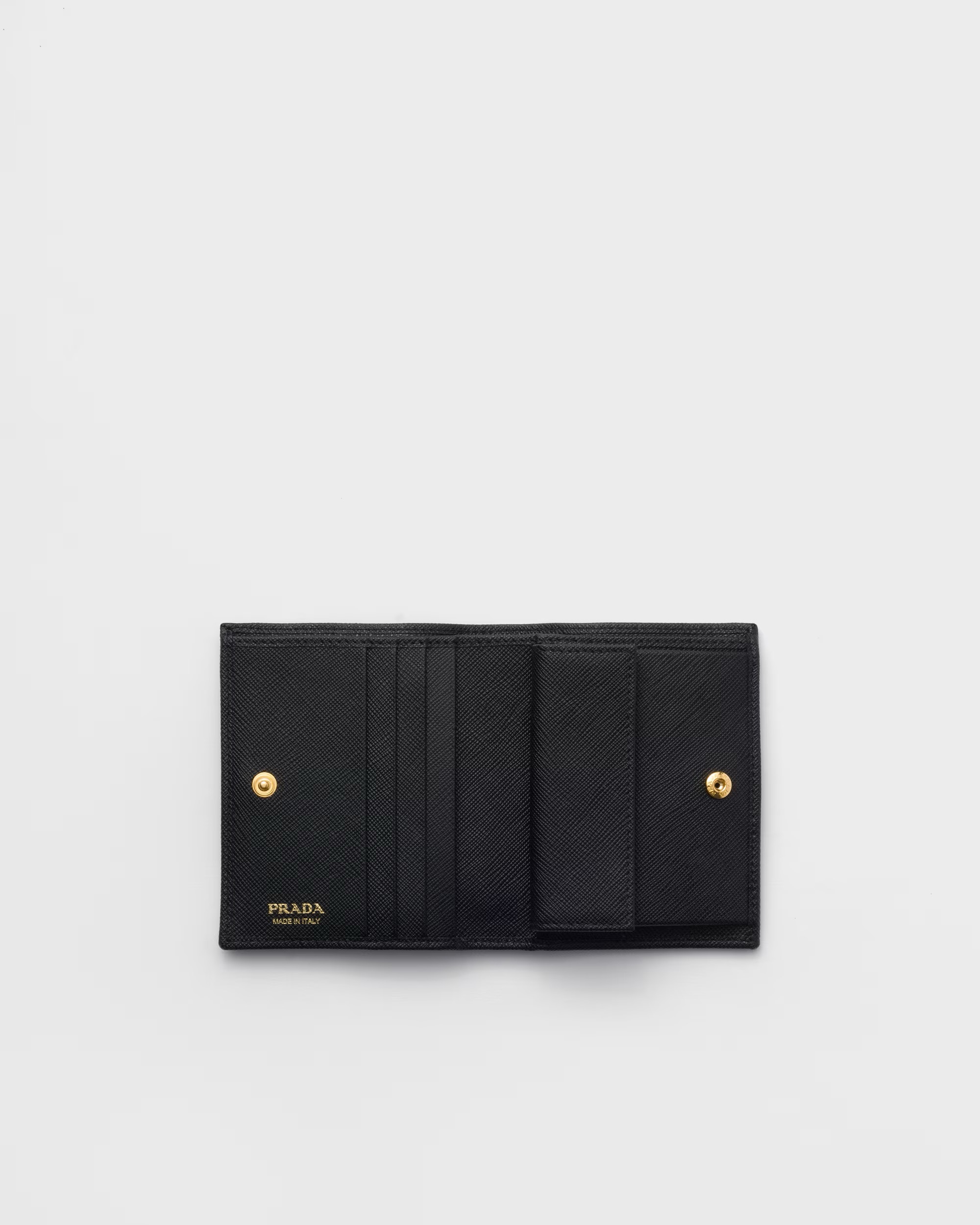 1FF0918-242 [PRADA] 小型 Saffiano 皮革銀包 黑色 #1MV204QWA (EU)