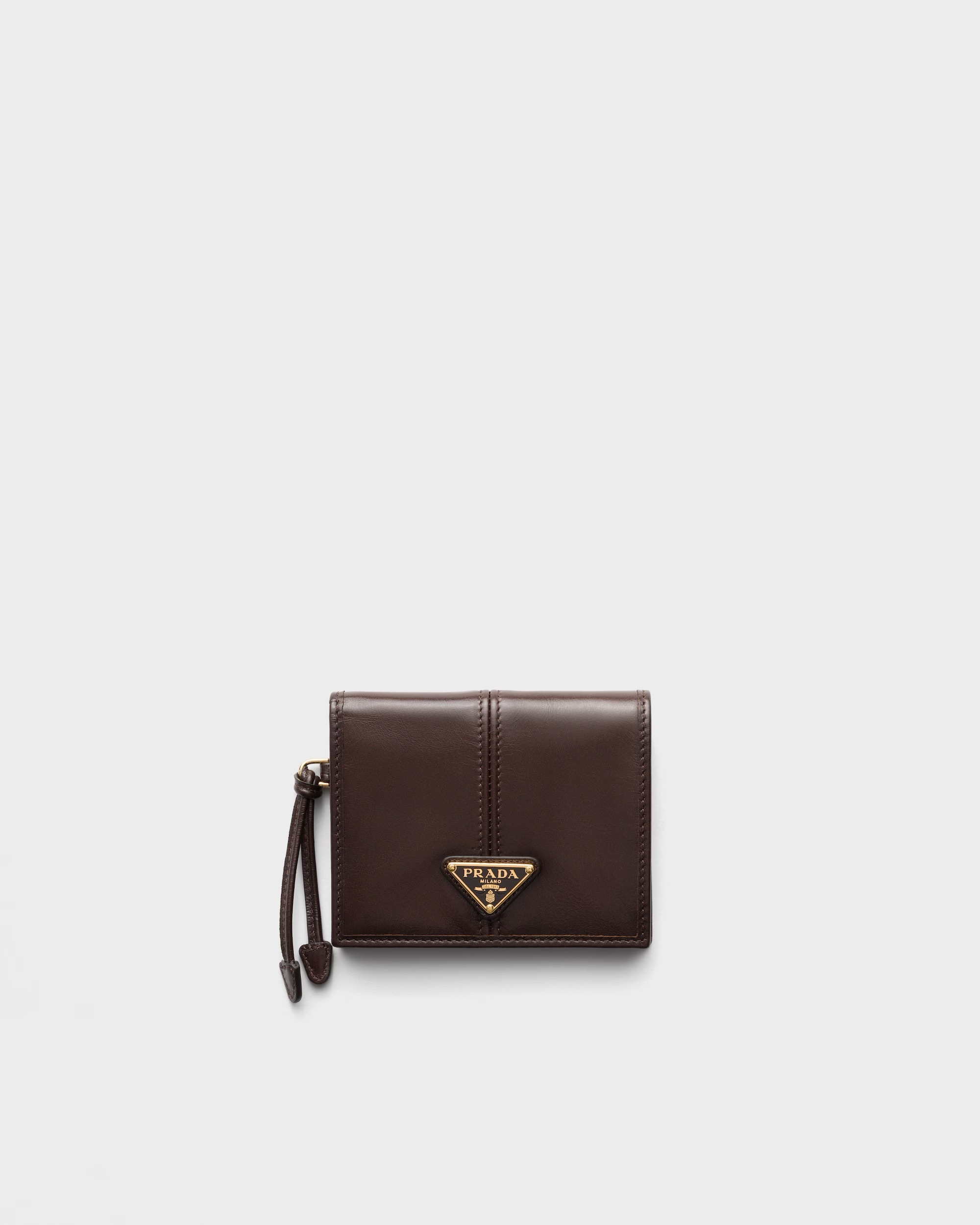 1FF0918-241 [PRADA] 小型皮革銀包 深啡色 #1MV2042CYR (EU)