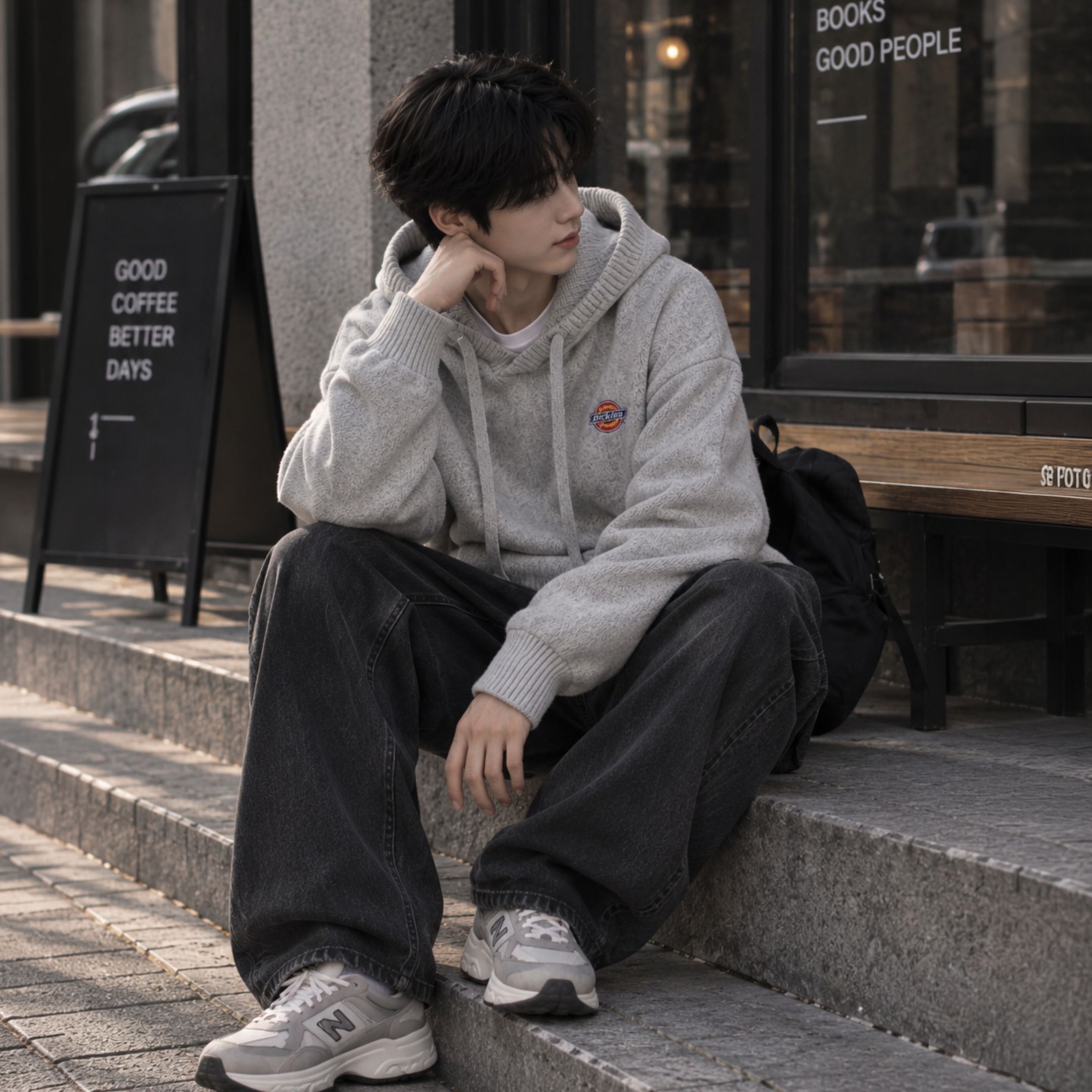 NICEDAY 服飾 代購 Dickies 針織 上衣 帽T 連帽 長袖 秋冬 灰 黑 穿搭 冬裝 外套