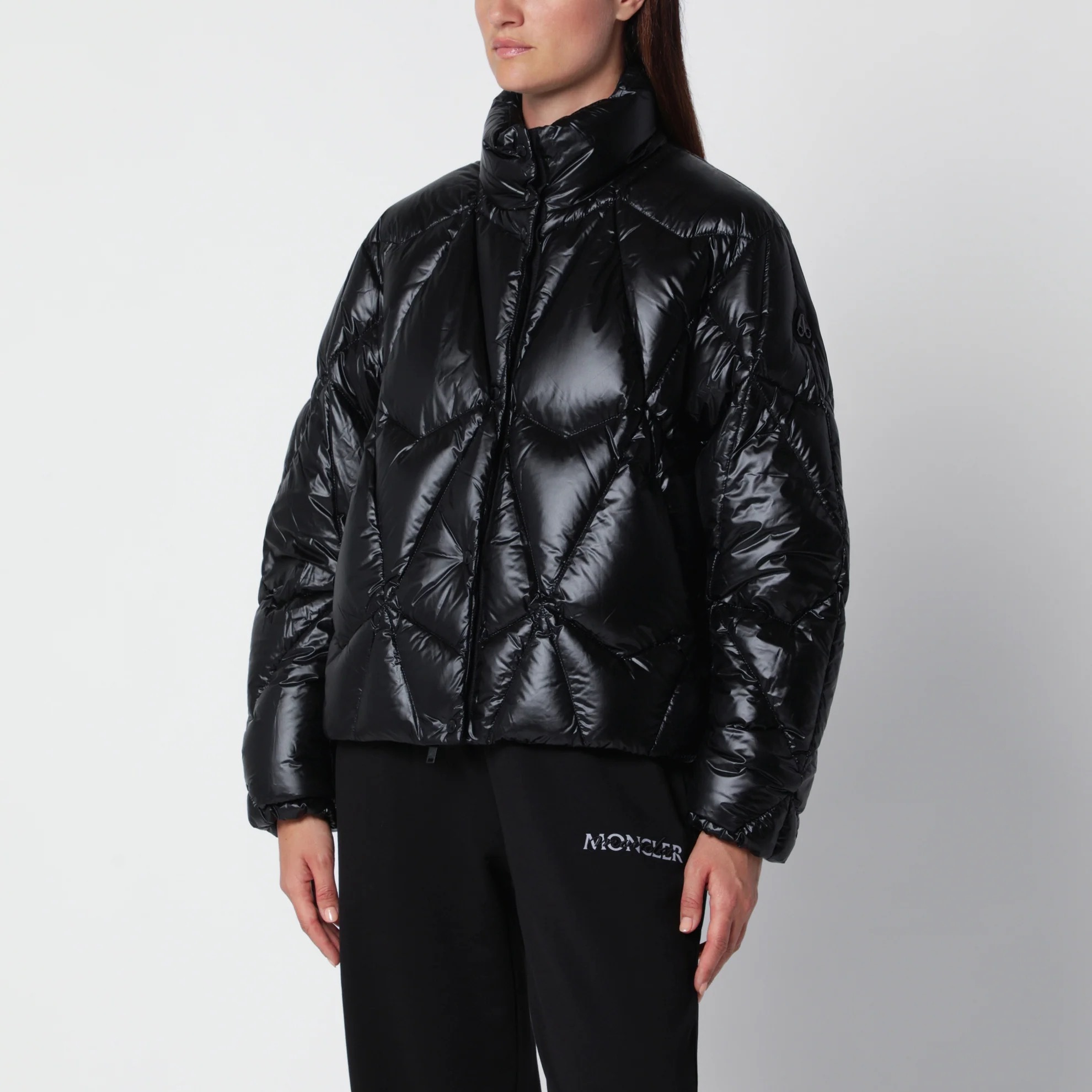 1FF0918-211 [MOOSE KNUCKLES] Iceberg 絎縫羽絨外套 黑色 #M36LJ155NY (EU)