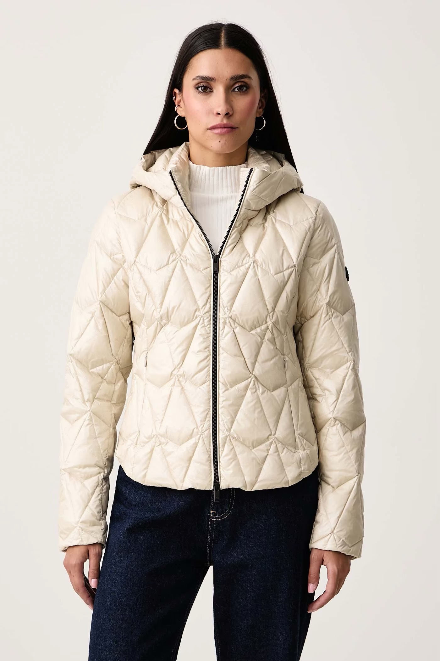 1FF0918-212 [MOOSE KNUCKLES] Iceberg 絎縫羽絨外套 雪花石色 #M36LJ156NY (EU)