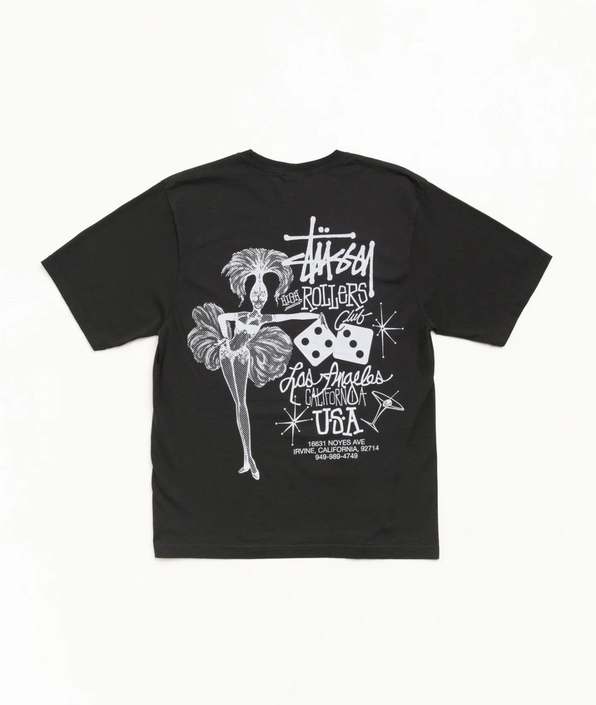 Stussy HIGH ROLLERS PIGMENT DYED TEE 跳舞短Tee 1905200