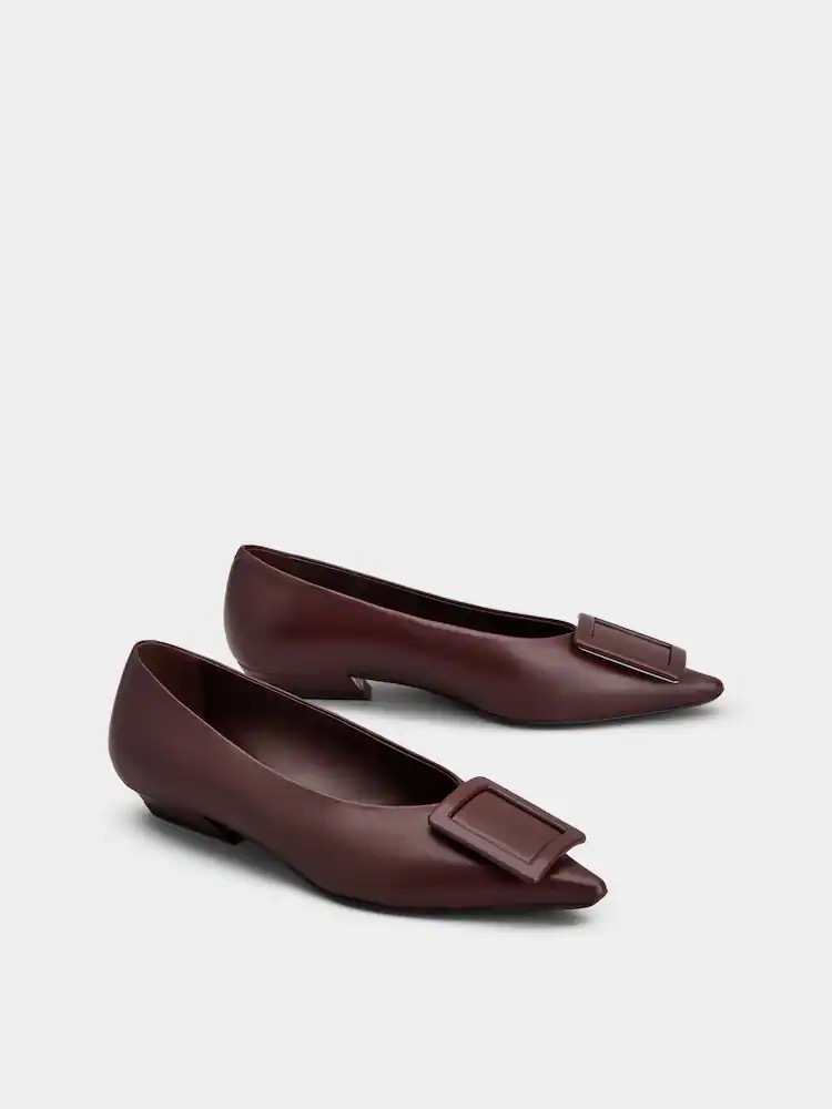1FF0918-256 [ROGER VIVIER] Belle Vivier 漆皮高跟鞋 中酒紅色 #RVW8244550091T (EU)
