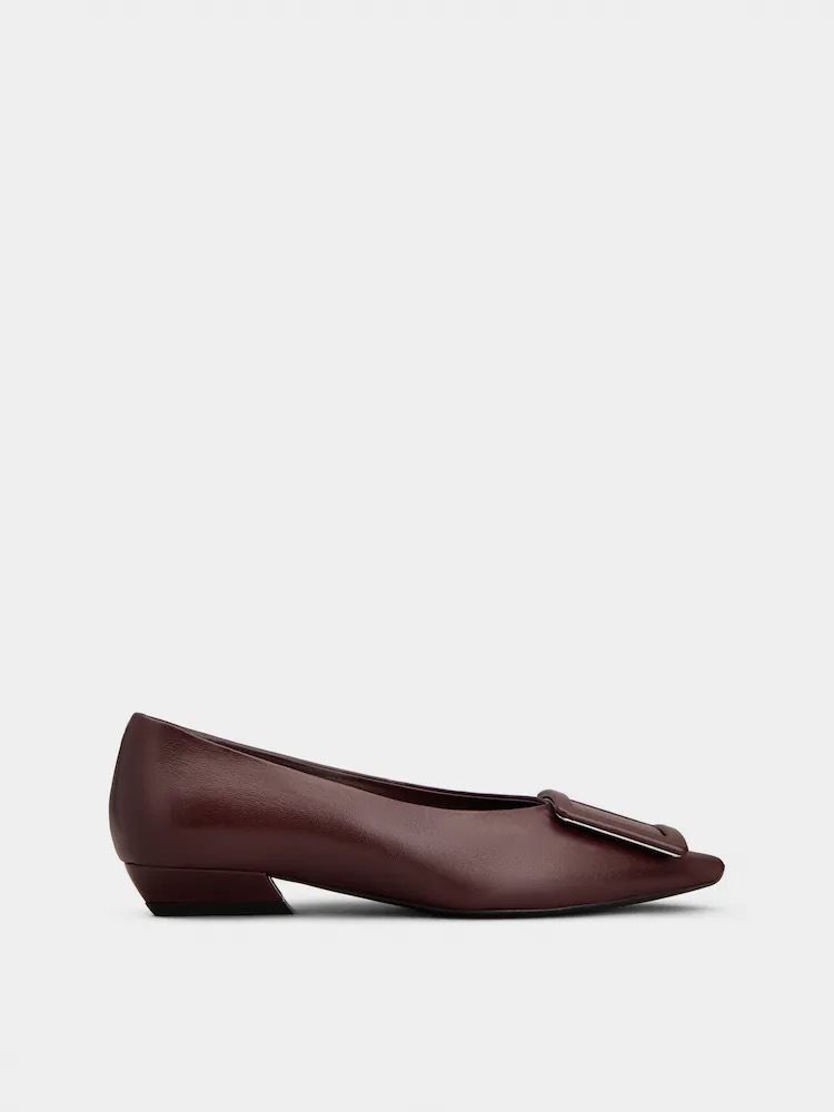 1FF0918-256 [ROGER VIVIER] Belle Vivier 漆皮高跟鞋 中酒紅色 #RVW8244550091T (EU)