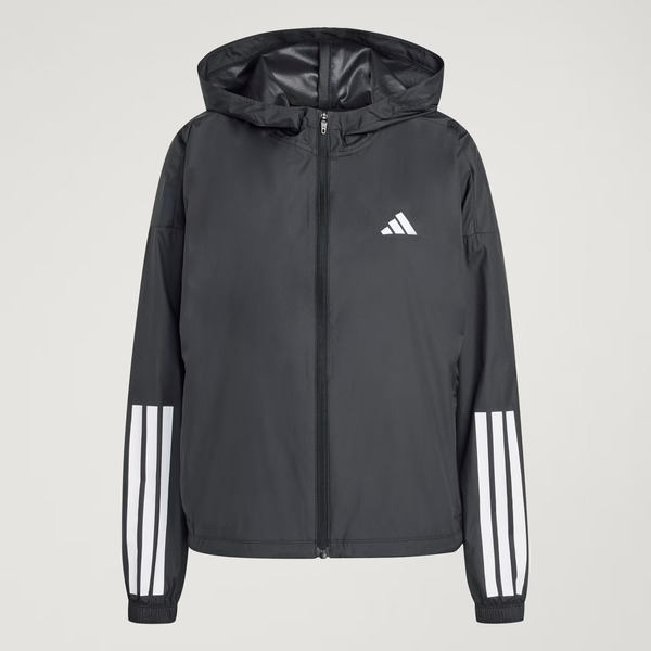Adidas 愛迪達 Hyg Windy JX1872 女 風衣 運動外套 輕量 連帽 防撕裂 防潑水 黑