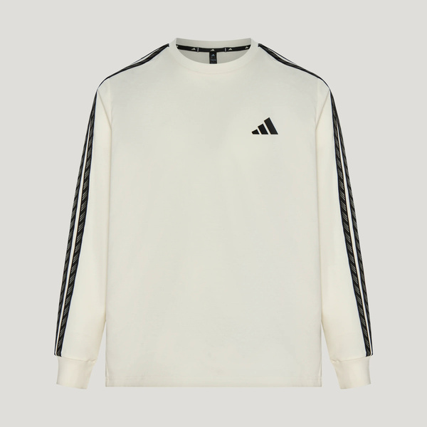 Adidas 愛迪達 St 3st Ls Tee KX0485 男 長袖上衣 休閒長袖 純棉 白