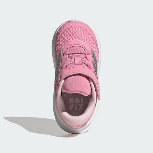Adidas 愛迪達 Runfalcon 6 EL I KI1780 小童 休閒運動鞋 緩震 透氣 魔鬼氈 粉紅 銀