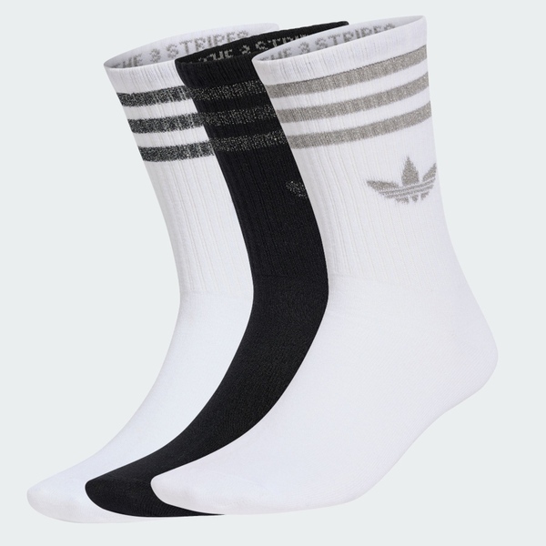 Adidas 愛迪達 3s Gl Ct S 3p KR4218 中筒襪 三雙入 白 黑