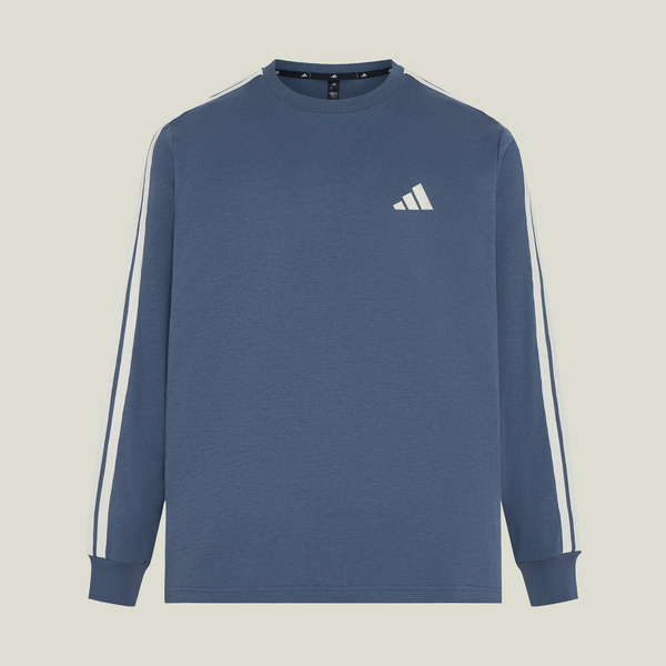 Adidas 愛迪達 St 3st Ls Tee KX0484 男 長袖上衣 休閒長袖 純棉 藍