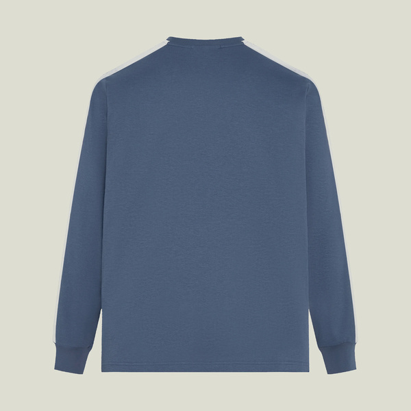 Adidas 愛迪達 St 3st Ls Tee KX0484 男 長袖上衣 休閒長袖 純棉 藍